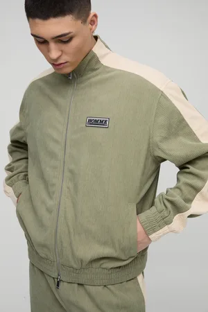 Boohoo Chaqueta Oversize Recta De Pana Con Cuello Alto