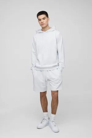 Boohoo Conjunto Básico De Pantalón Corto Holgado De Tela Jersey Con Capucha Y Capucha Ligera