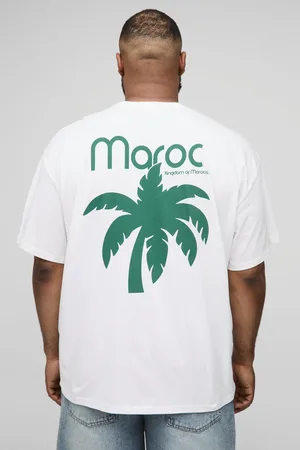 Boohoo Camiseta Plus Oversize Con Estampado De Palmeras De Morocco
