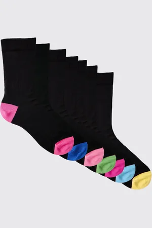 Boohoo Pack De 7 Pares De Calcetines Con Colores En Contraste