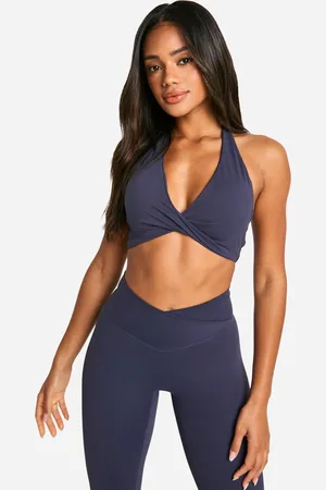 Boohoo Sujetador Deportivo Dsgn Studio Súper Suave Con Nudo Frontal