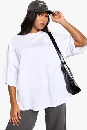 Boohoo Camiseta Plus Súper Oversize De Algodón