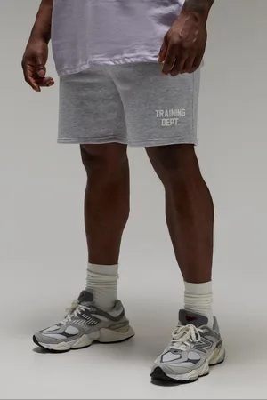 Boohoo Pantalón Corto Man Active Holgado Con Filos Sin Acabar