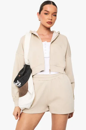 Boohoo Pantalón Corto Deportivo De Tiro Alto Con Cordón Interior
