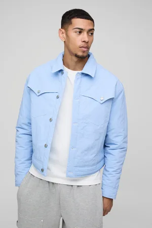 Boohoo Chaqueta Estilo Camionero Recta De Nailon Con Costuras En Contraste