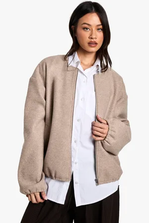 Boohoo Chaqueta Bomber Tall Efecto Lana
