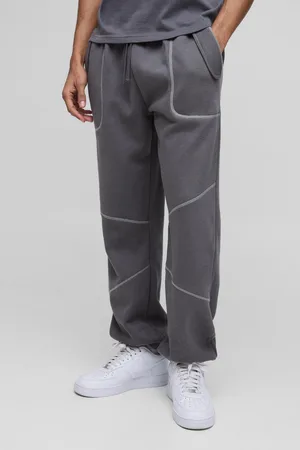 Boohoo Pantalón Deportivo Oversize Con Costuras En Contraste