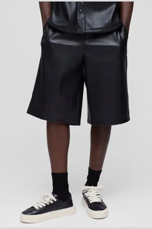 Boohoo Pantalón Deportivo De Cuero Sintético Con Relieve Y Cintura Elástica