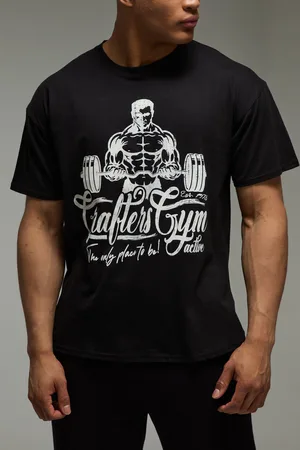 Boohoo Camiseta Man Active Oversize Con Estampado Grafters