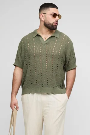 Boohoo Polo Plus Recto Oversize De Punto Con Rayas