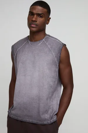 Boohoo Top Sin Mangas Oversize Con Lavado De Ácido Y Paneles