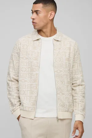 Boohoo Chaqueta Harrington De Jacquard Con Estampado Azteca