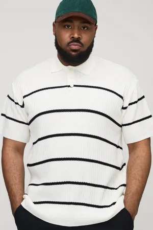 Boohoo Polo Plus De Punto Y Canalé Con Rayas