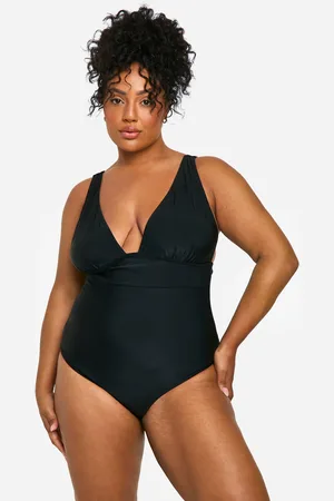 Boohoo Bañador Plus Escotado Con Control De Barriga