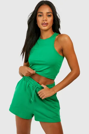 Boohoo Conjunto De Pantalón Corto Deportivo Y Top Estilo Nadador