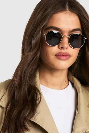 Boohoo Gafas De Sol Retro Redondas Con Montura Plateada