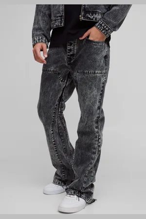 Boohoo Vaqueros Holgados De Campana Estilo Carpintero Con Refuerzos Y Salpicaduras De Pintura