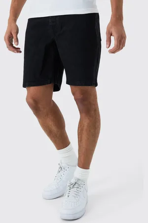 Boohoo Pantalón Corto Vaquero Ajustado Sin Tratar En