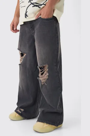 Boohoo Vaqueros Holgados Rotos Con Tinte Rosa