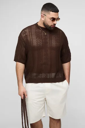 Boohoo Camiseta Plus Oversize De Punto Calado