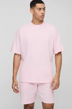 Boohoo Conjunto Oversize De Pantalón Corto Y Camiseta De Canalé Suave