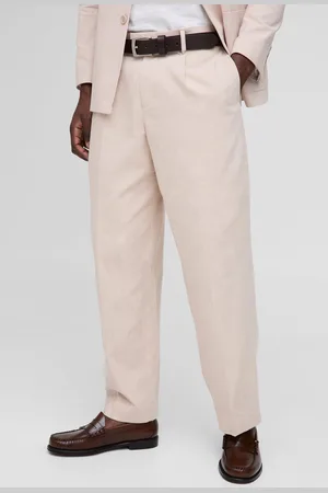 Boohoo Pantalón Holgado De Mezcla De Lino