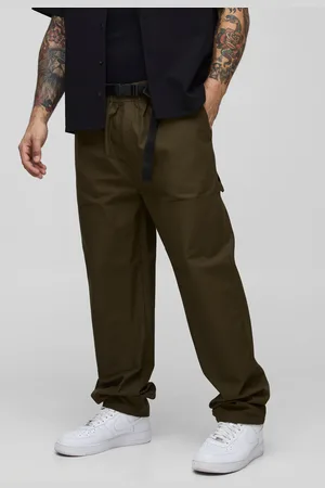 Boohoo Pantalón Holgado Con Cintura Elástica Y Hebilla De Carpintero