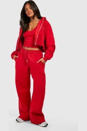 Boohoo Chándal De 3 Piezas De Canalé Con Capucha Y Top Con Escote De Pico