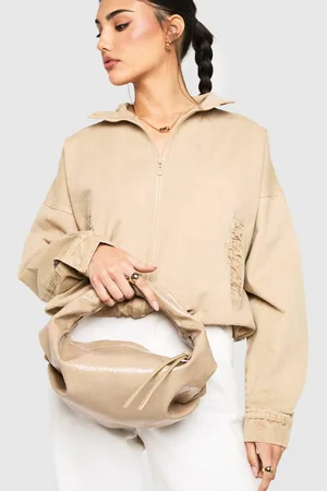 Boohoo Bolso De Mano Holgado Texturizado De Charol