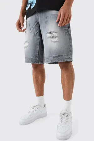 Boohoo Pantalón Vaquero Estilo Carpintero Roto En