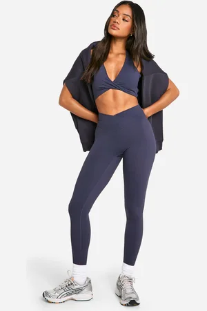 Boohoo Leggings Dsgn Studio Súper Suaves Con Cintura Cruzada