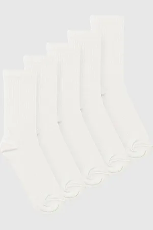 Boohoo Pack De 5 Calcetines Deportivos S Blancos
