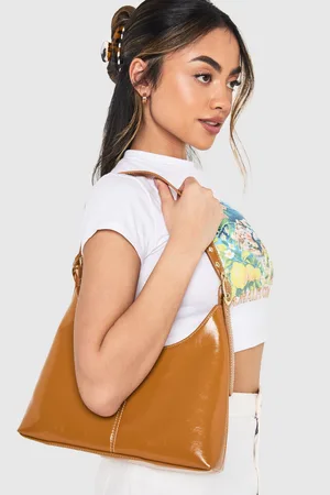 Boohoo Bolso De Hombro Con Detalle De Costuras