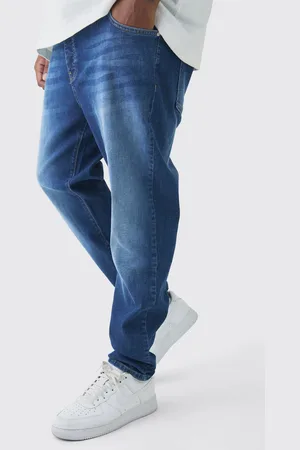 Boohoo Vaqueros Plus Pitillo Elásticos Con Tintado