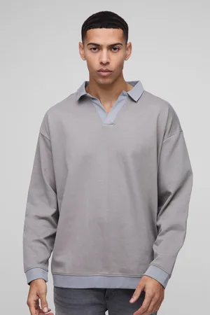 Boohoo Polo De Rugby Con Solapas Y Entrelazado En Contraste