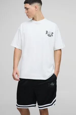 Boohoo Conjunto Oversize De Pantalón Corto De Baloncesto Con Estampado Homme
