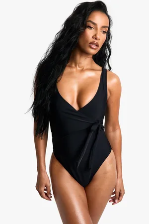 Boohoo Bañador Essentials Cruzado Con Control De Abdomen