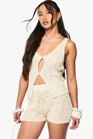 Boohoo Pantalón Corto De Punto