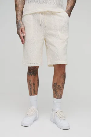 Boohoo Pantalón Corto Tall Holgado De Croché En Zigzag
