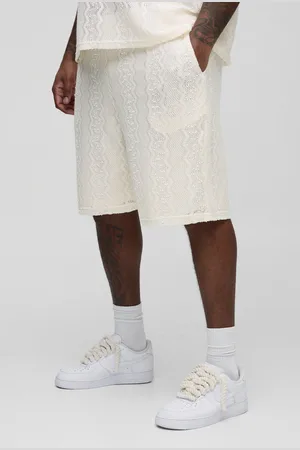 Boohoo Pantalón Corto Plus Holgado De Croché En Zigzag