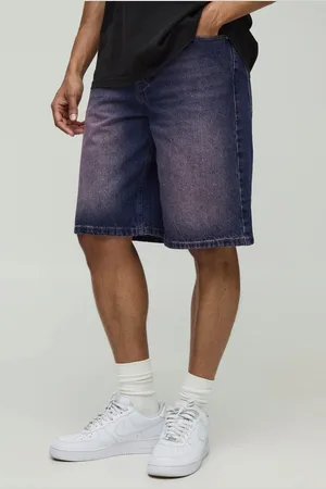 Boohoo Pantalón Corto Vaquero Regular Con Tinte Rosa