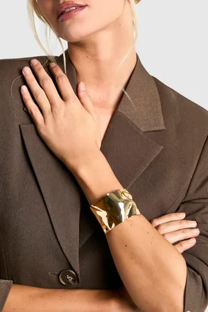 Boohoo Brazalete De Metal Martillado