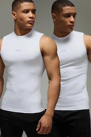 Boohoo Pack De 2 Camisetas Sin Mangas Man Active Reflectantes Ajustadas Al Músculo