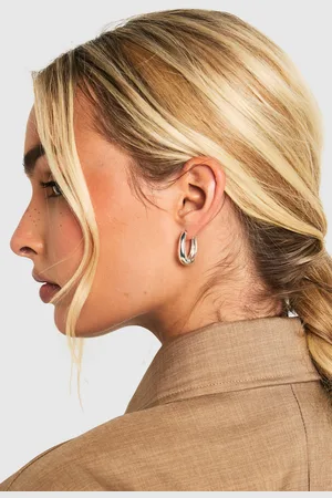 Boohoo Pendientes De Aro Mini Plateados