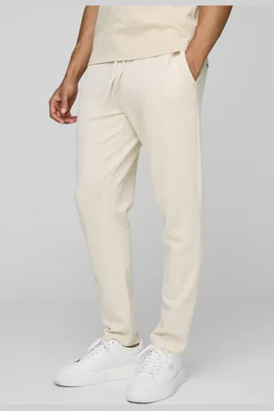 Boohoo Cropped Tapered Textured Jogger