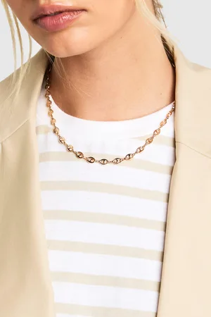 Boohoo Collar Dorado Con Enlace