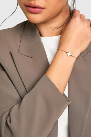 Boohoo Pulsera Con Perla Y Trébol