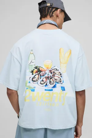 Boohoo Camiseta Oversize Recta Con Estampado Gráfico En La Espalda