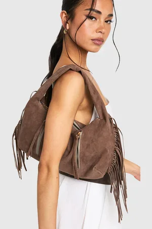 Boohoo Bolso De Mano Holgado De Ante Sintético