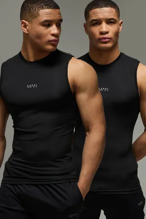 Boohoo Pack De 2 Camisetas Sin Mangas Man Active Reflectantes Ajustadas Al Músculo